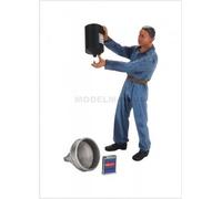 LE MANS MINIATURES FLM118045-D1 Lucien, refueller with blue worksuits