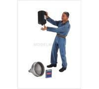 LE MANS MINIATURES FLM118045-D1 Lucien, refueller with blue worksuits