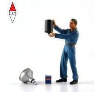 LE MANS MINIATURES FLM118045-D1 Lucien, refueller with blue worksuits