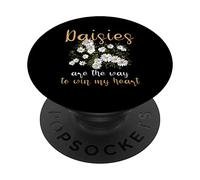 Le margherite sono il modo per vincere il mio cuore Daisy PopSockets PopGrip Adesivo