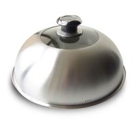 Le Marquier Cloche con Termometro Plancha Inox Argento Ø 32,5 cm