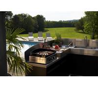 Le Marquier Cucina Angolare 5 Elementi Top Inox con Credenze - Duo