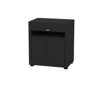 Le Marquier Mobile Cucina per Plancha 80 x 55 Cm Duo Nero - Carrello Supporto per Plancha