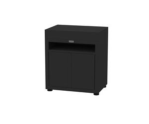 Le Marquier Mobile Cucina per Plancha 80 x 55 Cm Duo Nero - Carrello Supporto per Plancha