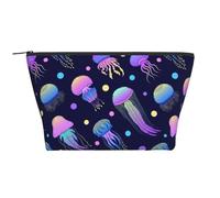 Le meduse si illuminano al buio, Borsa da toilette Borsa per trucco Borsa per cosmetici Borsa da toilette da viaggio portatile