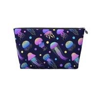 Le meduse si illuminano al buio, Borsa da toilette Borsa per trucco Borsa per cosmetici Borsa da toilette da viaggio portatile
