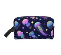 Le meduse si illuminano al buio, Borsa per il trucco Borsa per cosmetici Borsa da viaggio portatile da viaggio Borsa per trucco Organizer