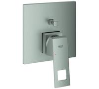 Miscelatore monocomando per vasca Grohe Eurocube a cambio automatico, Colorazione: super acciaio
