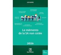 Le mémento de la SA non cotée 2026