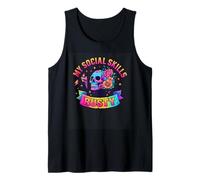Le Mie abilità sociali Sono Rusty Skull Rainbow Canotta