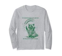 Le Mie aspettative Sono Basse, ma la mia delusione è Raccoon Maglia a Manica