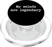 Le mie insalate sono leggendarie Insalate Divertenti Minimalista Scrittura PopSockets PopGrip per MagSafe