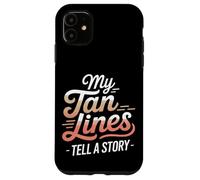 Le mie linee abbronzanti raccontano una storia Sunburn Custodia per iPhone 11