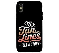 Le mie linee abbronzanti raccontano una storia Sunburn Custodia per iPhone X/XS