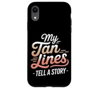 Le mie linee abbronzanti raccontano una storia Sunburn Custodia per iPhone XR