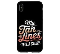 Le mie linee abbronzanti raccontano una storia Sunburn Custodia per iPhone XS Max