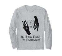 Le Mie Mani parlano per se Stessi Sordi ASL Expression Design Maglia a Manica