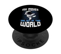 Le mie mosse sono fuori dal mondo Karate Astronauta PopSockets PopGrip Adesivo