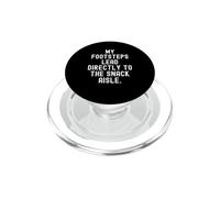 le mie orme portano direttamente al corridoio snack Divertente PopSockets PopGrip per MagSafe
