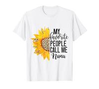 Le mie persone preferite Call me NANA Leopard Cheetah Girasole Maglietta