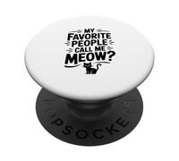 Le mie persone preferite mi chiamano Miao Amante dei gatti PopSockets PopGrip Adesivo