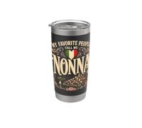Le mie persone preferite mi chiamano Nonna Italian Pride Italia Womens Bicchiere termico in acciaio inox doppia parete