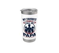 Le mie persone preferite mi chiamano papà Bicchiere termico in acciaio inox doppia parete