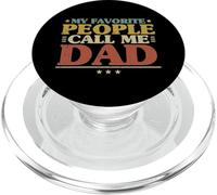Le mie persone preferite mi chiamano papà Retro Festa del papà papà PopSockets PopGrip per MagSafe