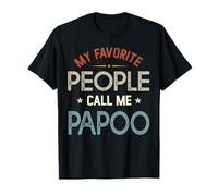 Le Mie Persone preferite Mi Chiamano PAPOO Vintage Festa del papà Maglietta