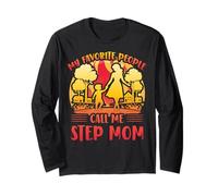 Le mie persone preferite mi chiamano passo mamma Festa della mamma Famiglia Maglia a Manica