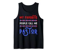 Le Mie Persone preferite Mi Chiamano Pastor USA Patriotic 4 luglio Canotta