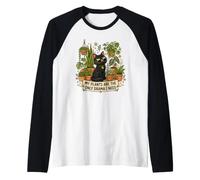 Le Mie Piante Sono L'unico Dramma di Cui Ho Bisogno Gatto Maglia con Maniche Raglan