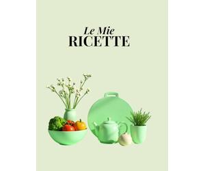 Le Mie Ricette: Taccuino da compilare con indice personalizzabile, 100 schede, una tabella di conversione delle misure e pagine per appunti. Formato A4.