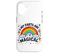 Le mie scoregge sono magiche, divertenti, imbarazzanti, arcobaleno colorato Custodia per iPhone 16