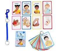 Le Mie Sentimenti e Emozioni Carte ASL per Ritardo Del Discorso Non Verbale o Sordo. 27 Schede di Aiuto Visivo, Sviluppare Empatia e Abilità Sociali Autismo SEN