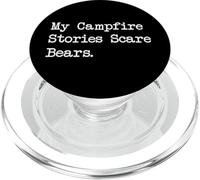 Le mie storie di falò spaventano gli orsi divertenti PopSockets PopGrip per MagSafe
