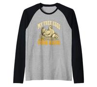 Le Mie Uova gratuite costano $400 Ogni Divertente Cortile del Custode di Pollo Maglia con Maniche Raglan