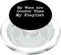 Le mie vittorie sono più forti della mia playlist Citazione divertente del giocatore PopSockets PopGrip per MagSafe