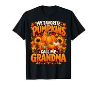Le Mie zucche preferite Mi Chiamano Nonna Autunno Ringraziamento Maglietta