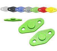 Le migliori offerte per Mirror Block Off Base Plates Billet Hole Covers for...