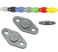 Le migliori offerte per Mirror Block Off Base Plates Billet Hole Covers for...