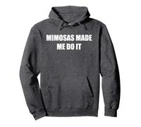 Le mimose Mi Hanno Fatto Fare Felpa con Cappuccio, Unisex per Adulti, Grigio Scuro, S