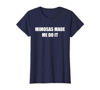 Le mimose Mi Hanno Fatto Fare Maglietta, Donna, Navy, S