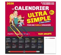 Le mini calendrier ultra simple et maxi-compact pour une famille organisée: Avec un crayon de papier, 2 maxi-trombones, 1 pochette pour conserver coupons et tickets et 500 stickers colorés