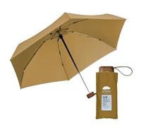 Le Monde du Parapluie Mini ombrello pieghevole a 5 persiane con protezione UV UPF 50+, protezione UV UV, leggero e compatto, per viaggi, tasca, borsa antivento e manico in legno con rivestimento in