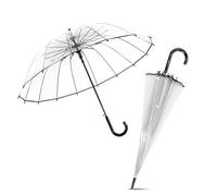 Le Monde du Parapluie Ombrello Campana Trasparente Auto 16 Stecche