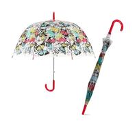 Le Monde du Parapluie - Ombrello dritto campana trasparente - Design farfalla