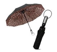 Le Monde du Parapluie Ombrello Pieghevole Doppio Strato, Nero