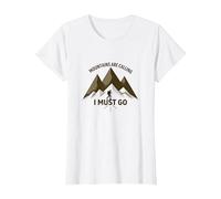 Le Montagne Chiamano Che Devo Andare - Adventurer's Creed Maglietta, Donna, Bianco, 3XL