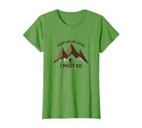 Le Montagne Chiamano Che Devo Andare - Adventurer's Creed Maglietta, Donna, Erba, L